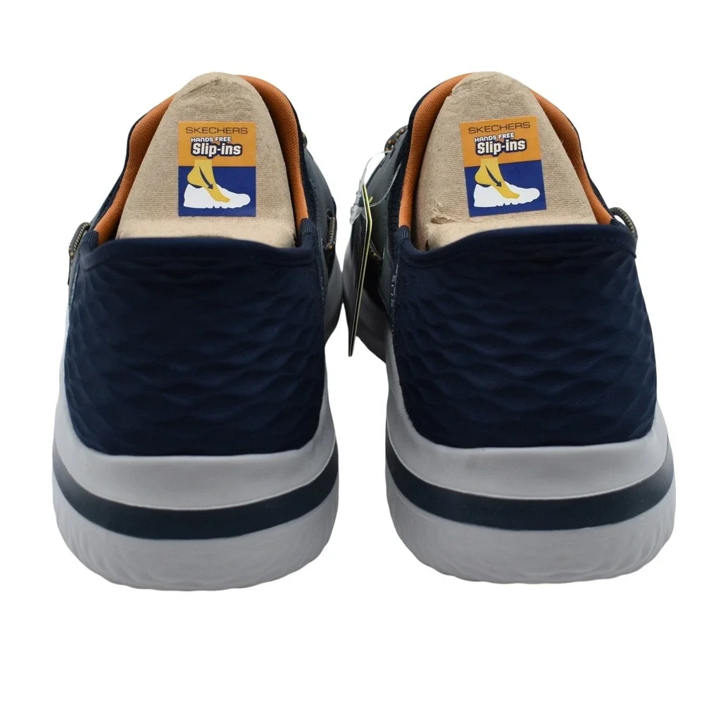 Skechers Delson 3.0 Roth Navy Slip-ins Sneaker Shoe Mens Size 10 Memory Foam NEW